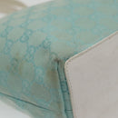 GUCCI GG Canvas Hand Bag Light Blue Gold 002 1099 Auth 100023-15