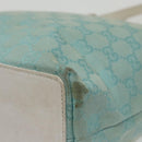 GUCCI GG Canvas Hand Bag Light Blue Gold 002 1099 Auth 100023-9