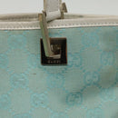 GUCCI GG Canvas Hand Bag Light Blue Gold 002 1099 Auth 100023-10