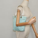 GUCCI GG Canvas Hand Bag Light Blue Gold 002 1099 Auth 100023-21