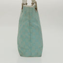 GUCCI GG Canvas Hand Bag Light Blue Gold 002 1099 Auth 100023-3