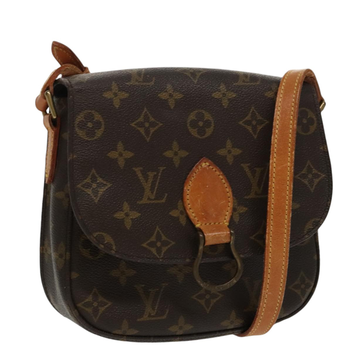 LOUIS VUITTON Monogram Saint Cloud MM Shoulder Bag M51243 LV Auth 100031