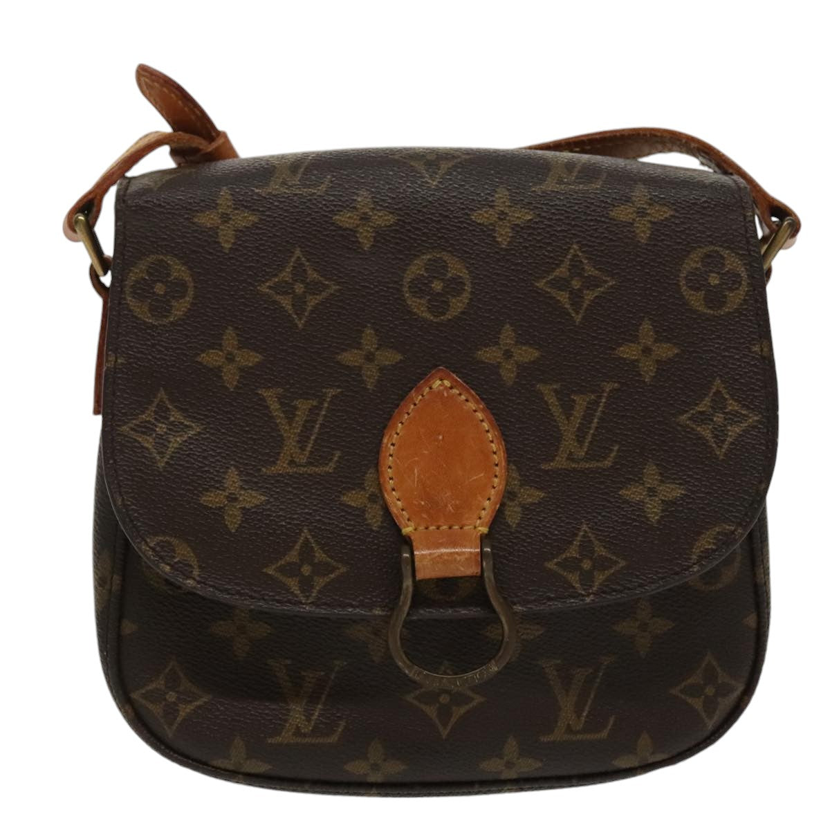 LOUIS VUITTON Monogram Saint Cloud MM Shoulder Bag M51243 LV Auth 100031