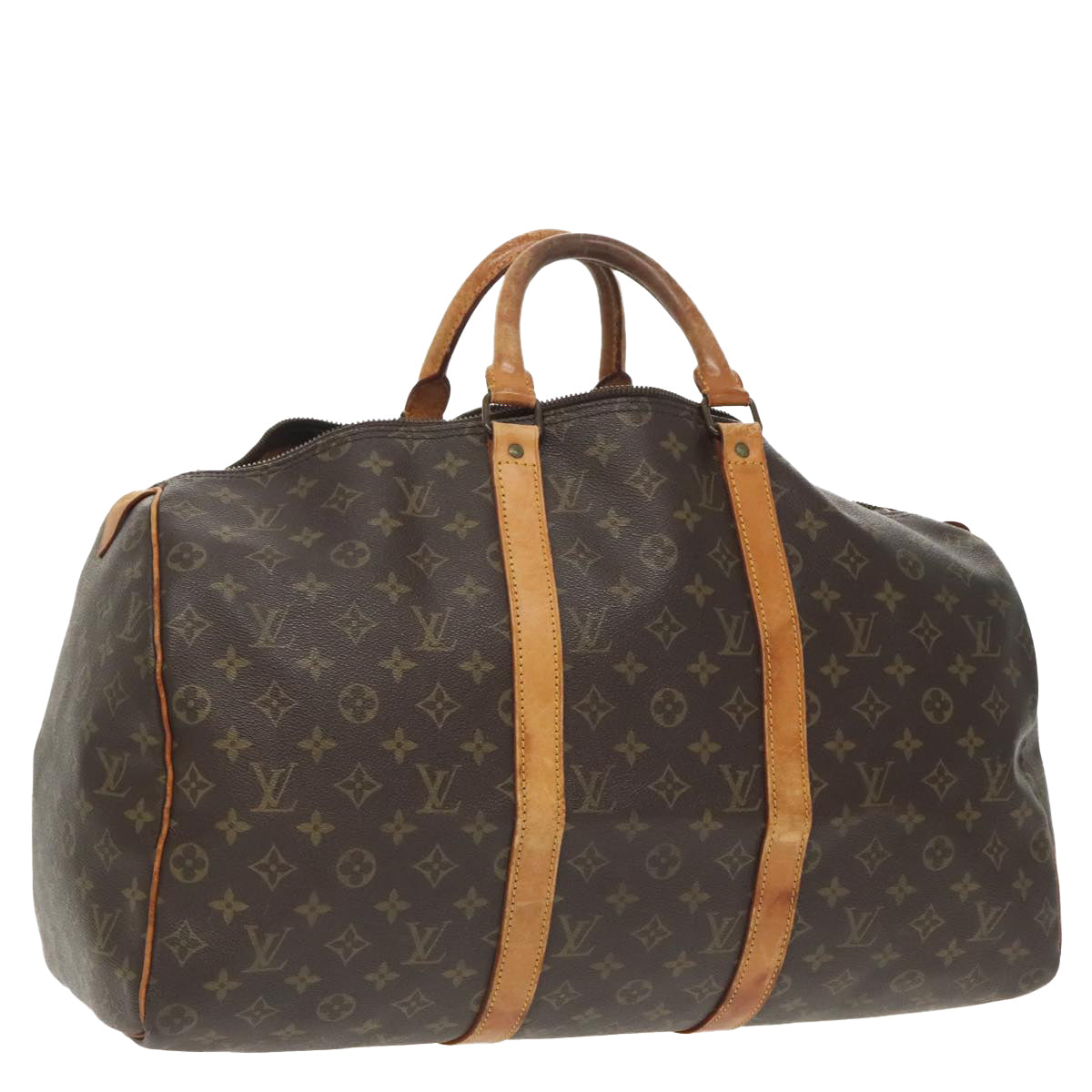 LOUIS VUITTON Monogram Keepall 50 Boston Bag M41426 LV Auth 100032