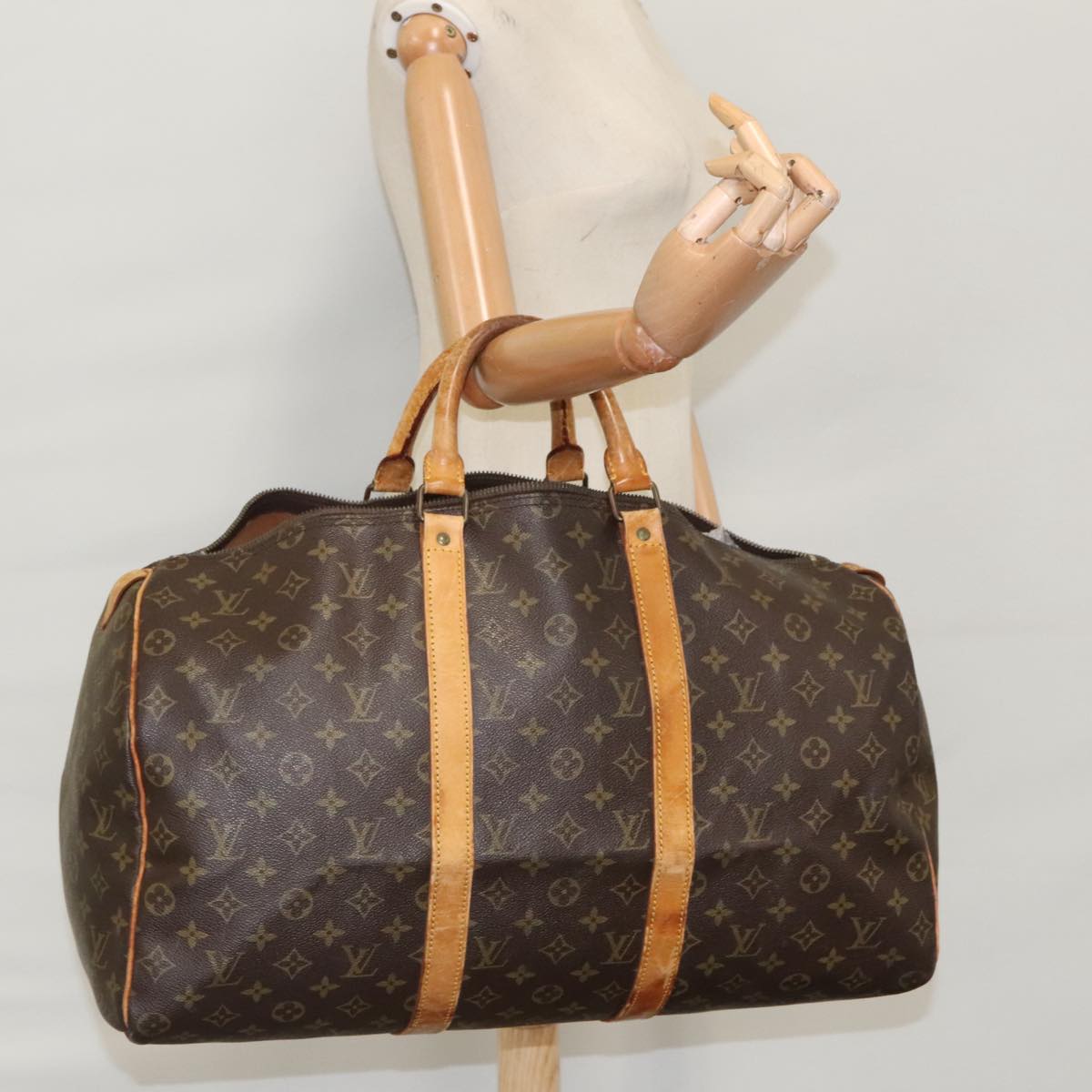 LOUIS VUITTON Monogram Keepall 50 Boston Bag M41426 LV Auth 100032