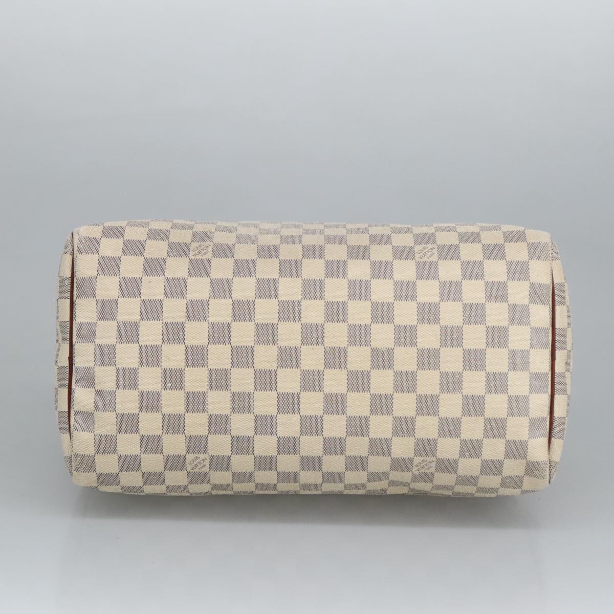 LOUIS VUITTON Damier Azur Speedy 35 Hand Bag N41535 LV Auth 100033