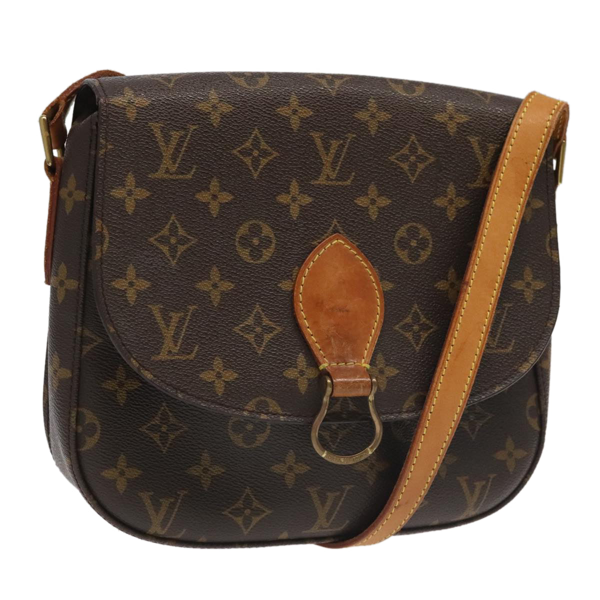 LOUIS VUITTON Monogram Saint Cloud GM Shoulder Bag M51242 LV Auth 100035