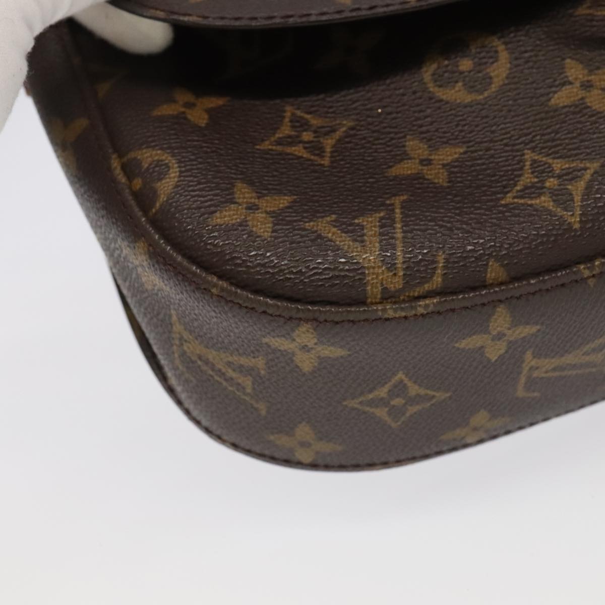 LOUIS VUITTON Monogram Saint Cloud GM Shoulder Bag M51242 LV Auth 100035