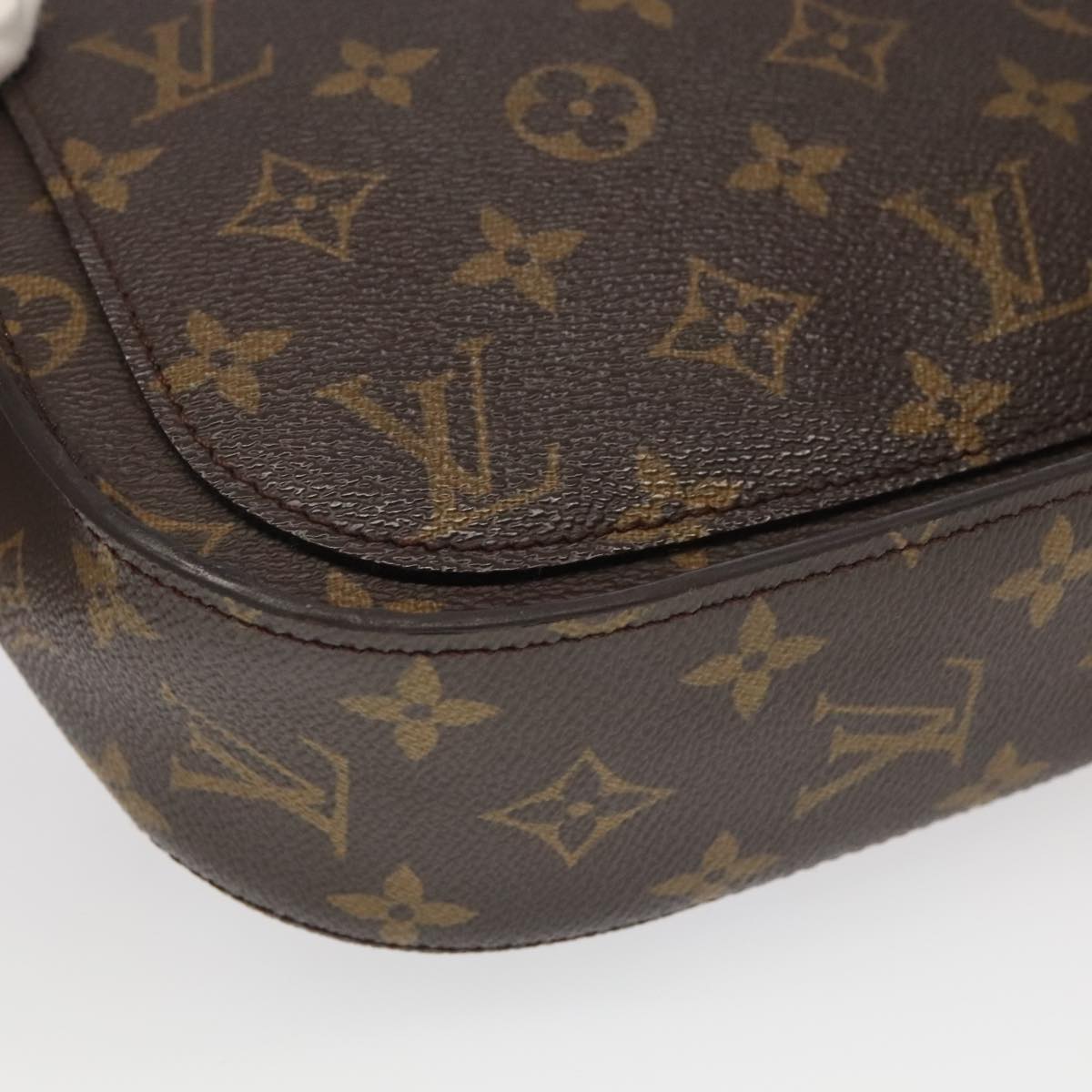 LOUIS VUITTON Monogram Saint Cloud GM Shoulder Bag M51242 LV Auth 100035