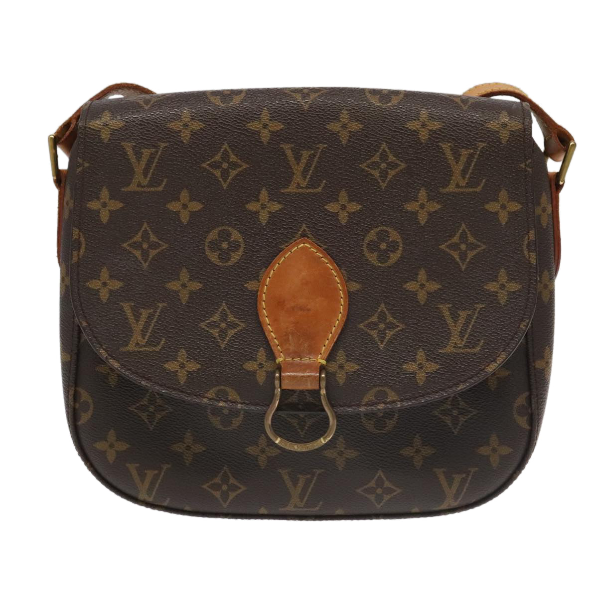 LOUIS VUITTON Monogram Saint Cloud GM Shoulder Bag M51242 LV Auth 100035