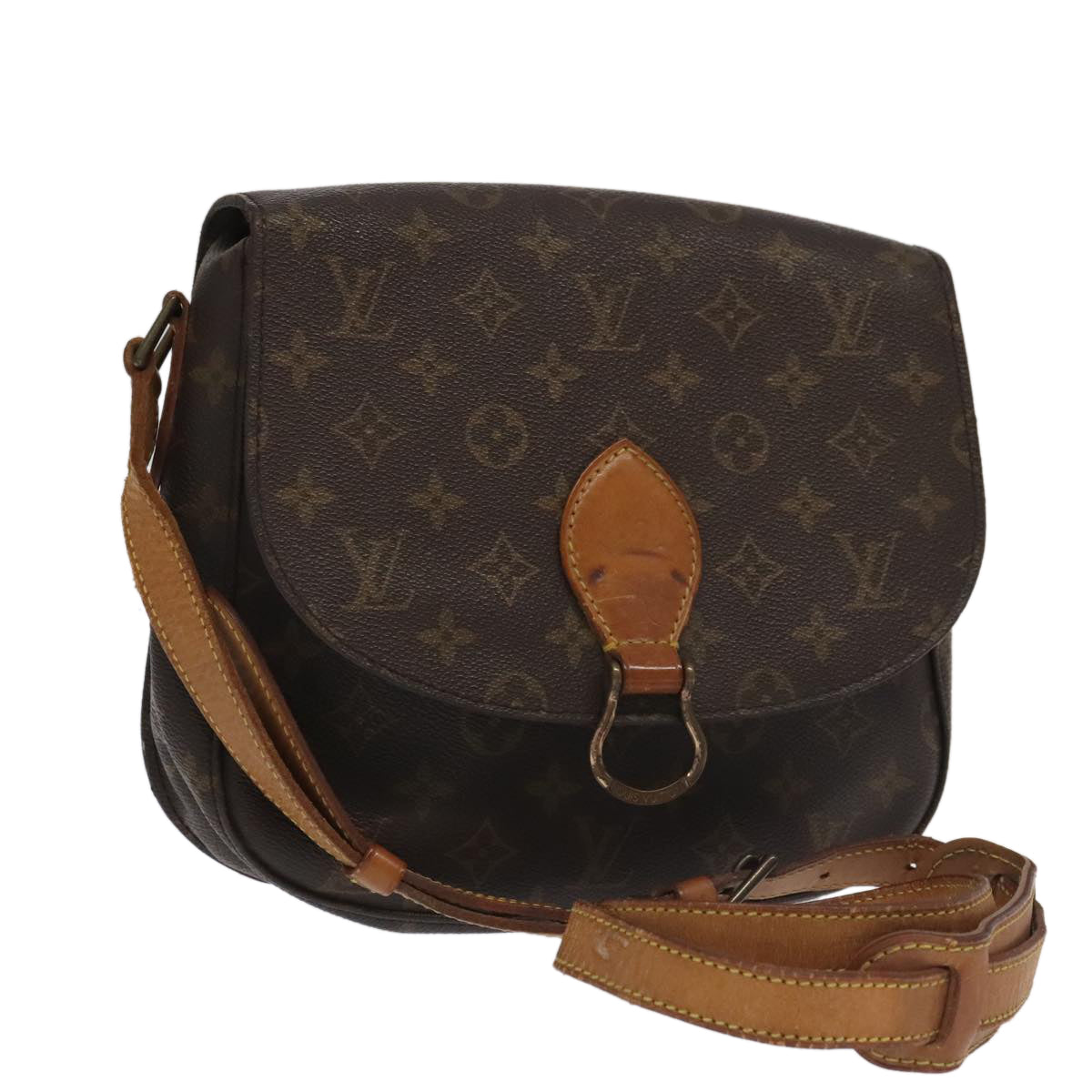 LOUIS VUITTON Monogram Saint Cloud GM Shoulder Bag M51242 LV Auth 100036