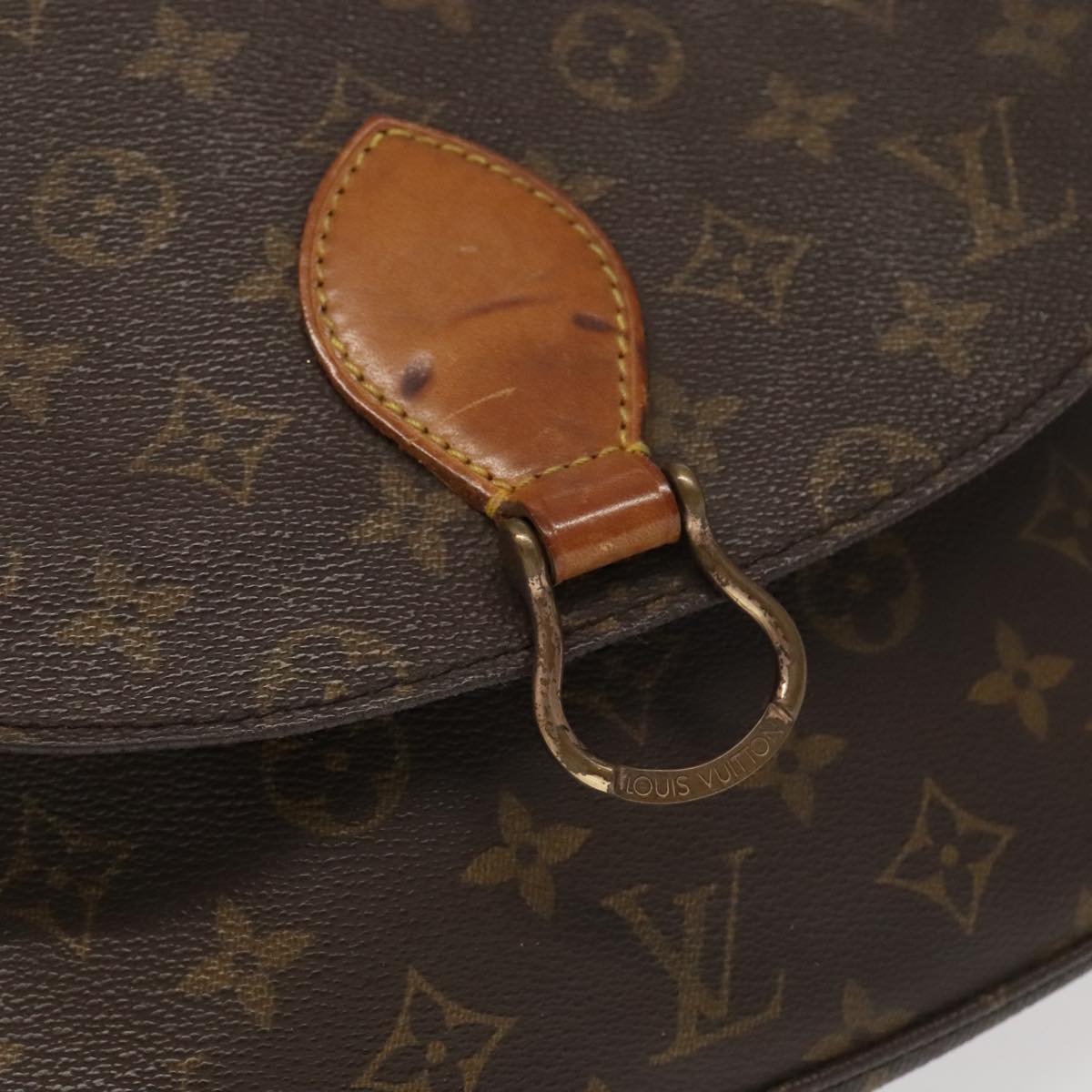 LOUIS VUITTON Monogram Saint Cloud GM Shoulder Bag M51242 LV Auth 100036