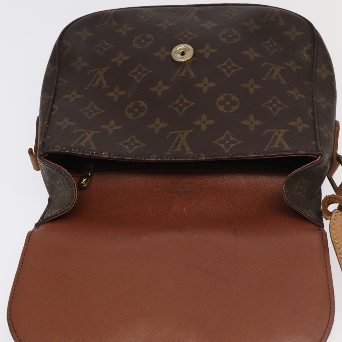 LOUIS VUITTON Monogram Saint Cloud GM Shoulder Bag M51242 LV Auth 100036