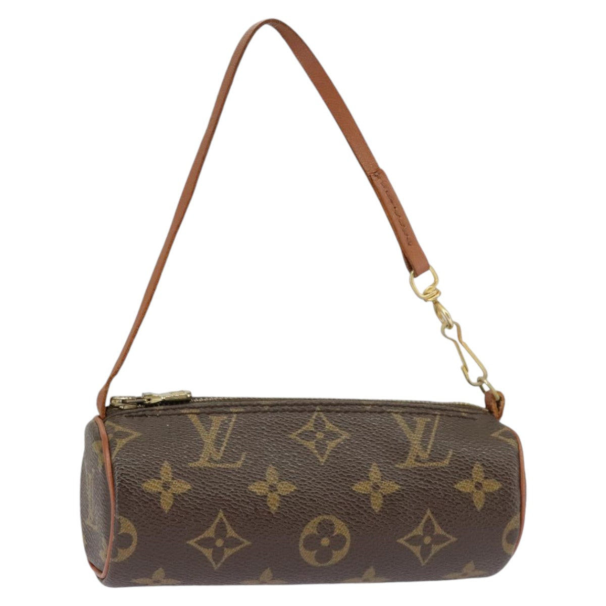 LOUIS VUITTON Monogram Papillon Pouch LV Auth 100040