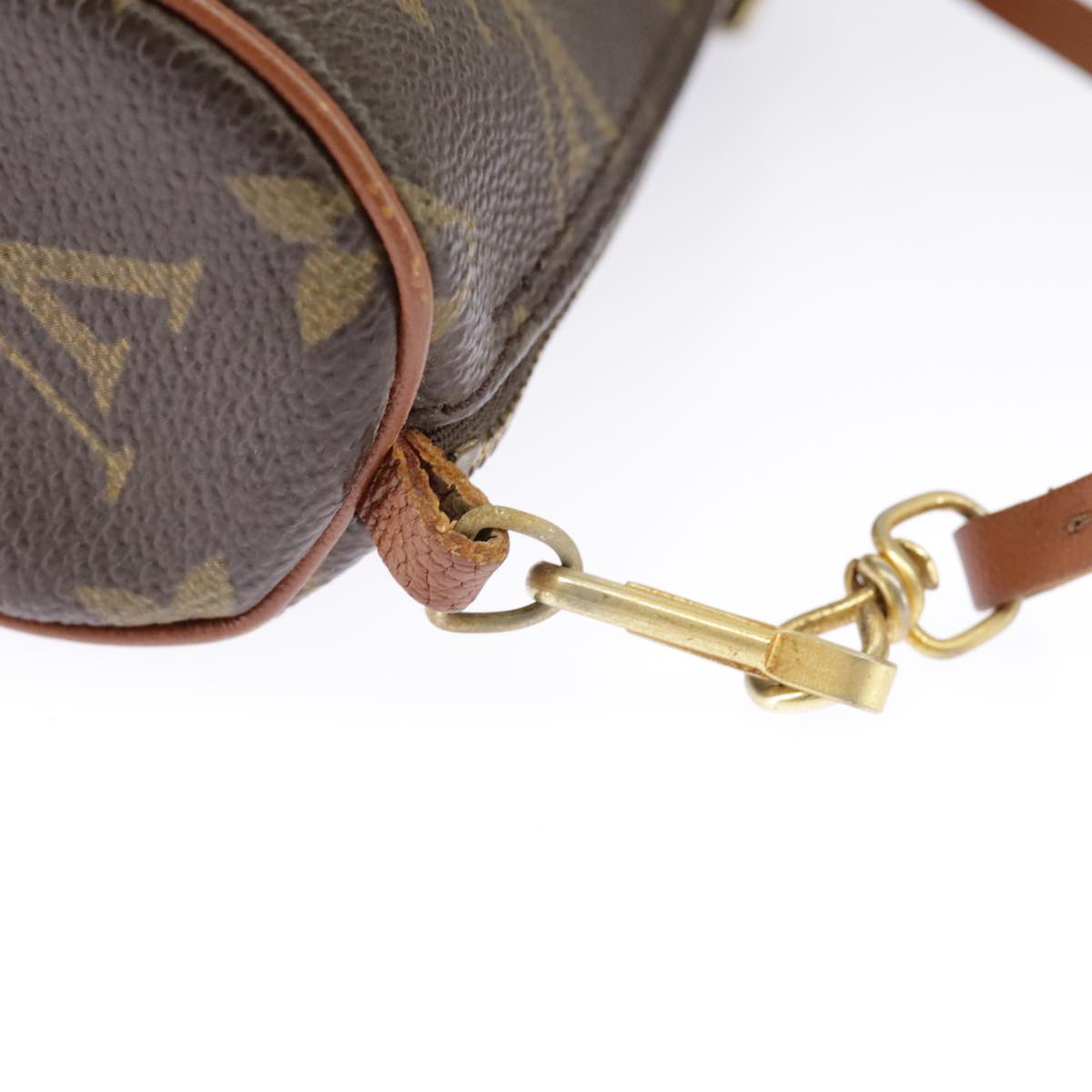 LOUIS VUITTON Monogram Papillon Pouch LV Auth 100040