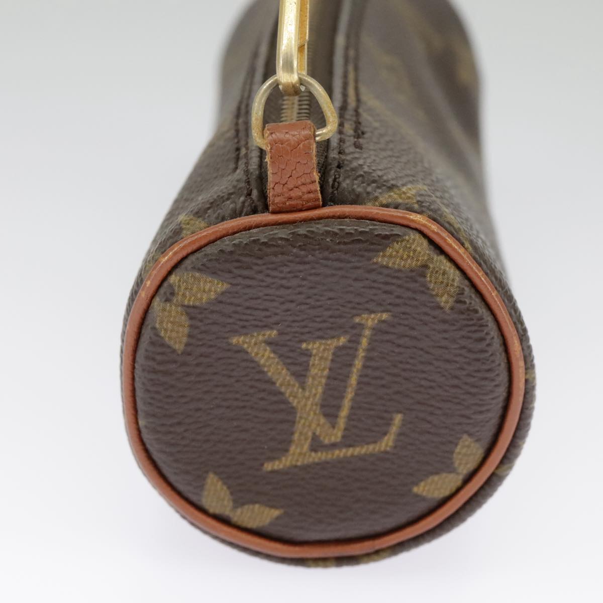 LOUIS VUITTON Monogram Papillon Pouch LV Auth 100040