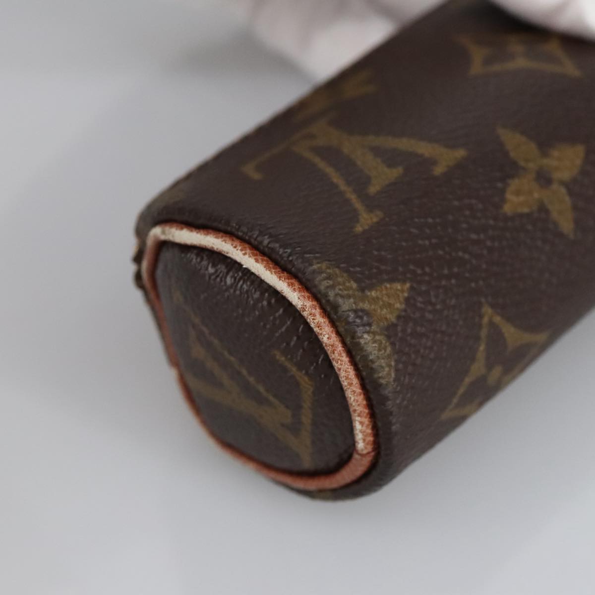 LOUIS VUITTON Monogram Etui 3 Ball de Golf Pouch M58249 LV Auth 100041