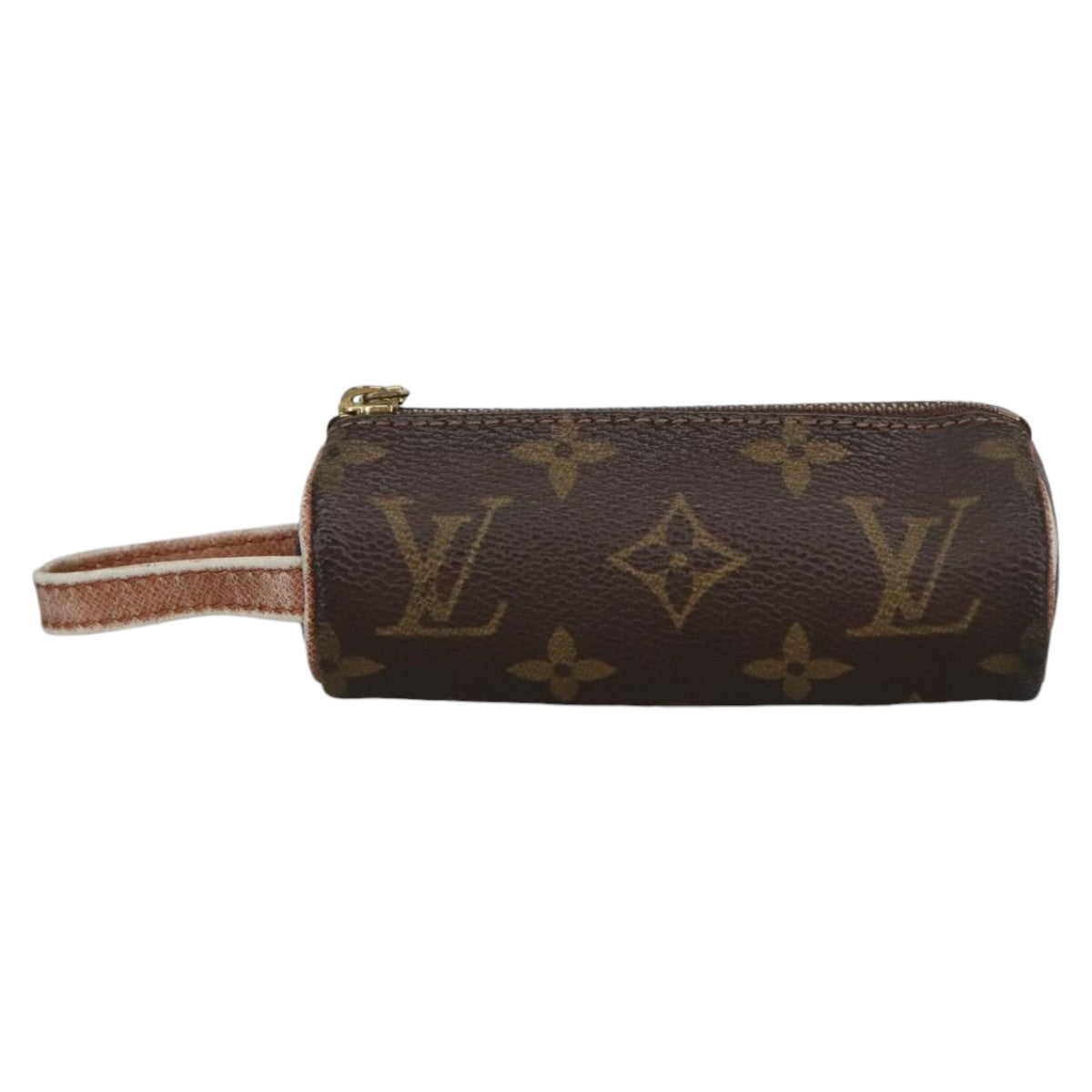 LOUIS VUITTON Monogram Etui 3 Ball de Golf Pouch M58249 LV Auth 100041