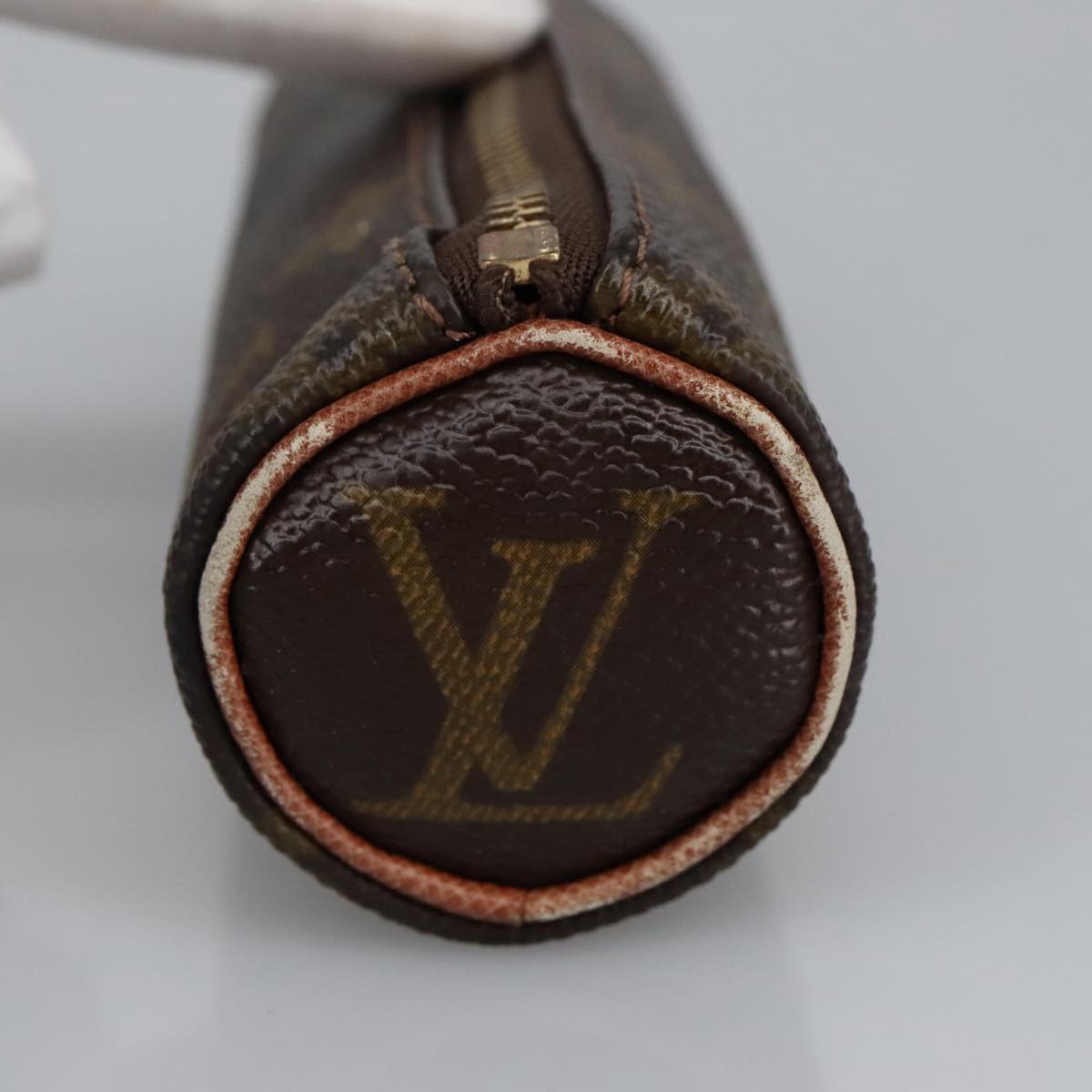 LOUIS VUITTON Monogram Etui 3 Ball de Golf Pouch M58249 LV Auth 100041