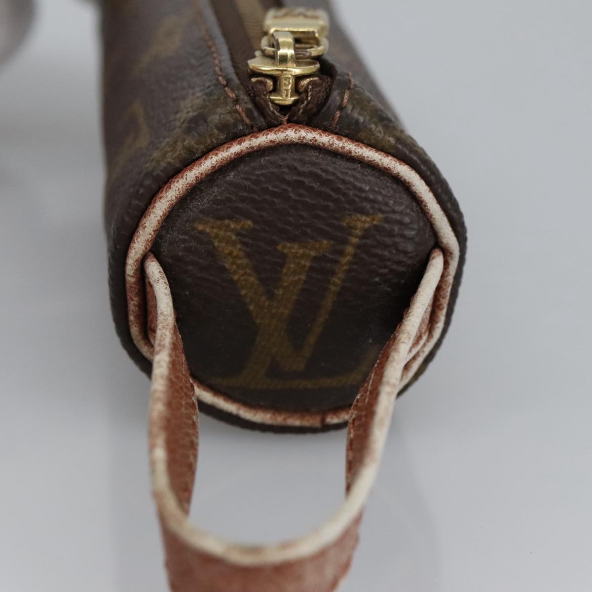 LOUIS VUITTON Monogram Etui 3 Ball de Golf Pouch M58249 LV Auth 100041