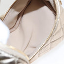 CHANEL Matelasse Chain Hand Bag Lamb Skin Gold CC Auth 100060AV-9