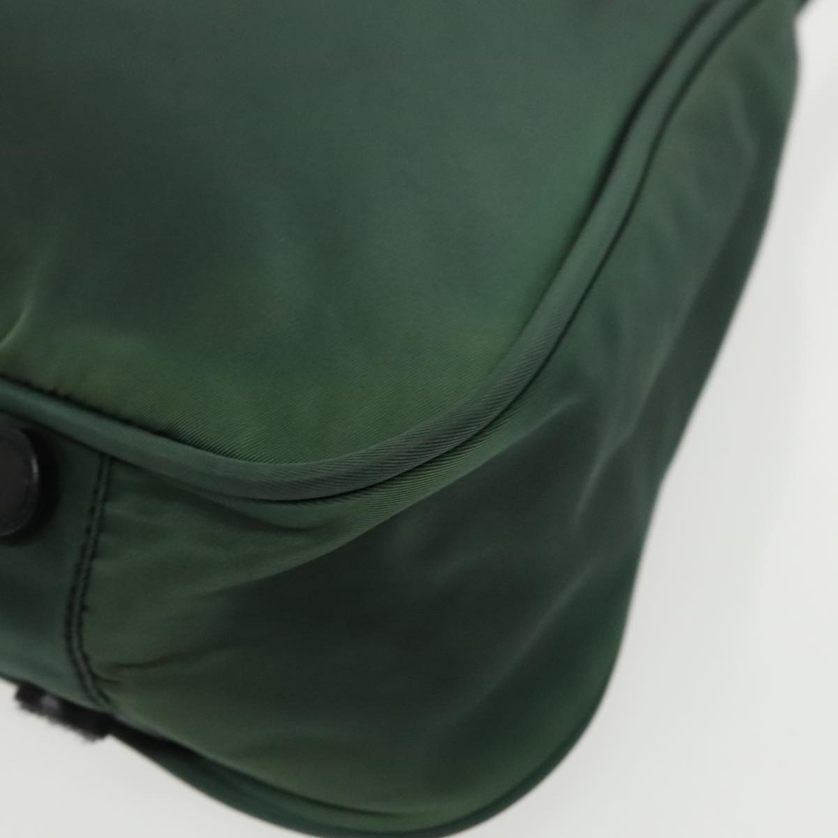 PRADA Shoulder Bag Nylon Green Auth 100069