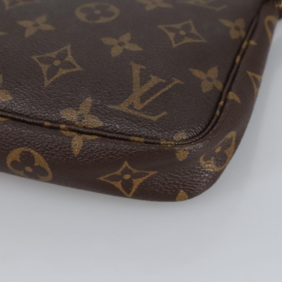 LOUIS VUITTON Monogram Pochette Accessoires Pouch M51980 LV Auth 100070