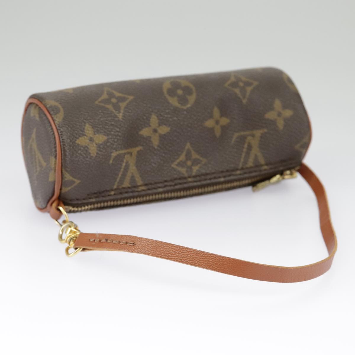 LOUIS VUITTON Monogram Papillon Pouch LV Auth 100072