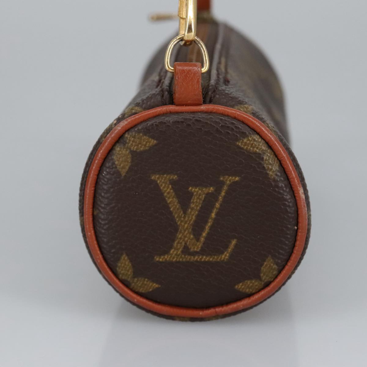 LOUIS VUITTON Monogram Papillon Pouch LV Auth 100081