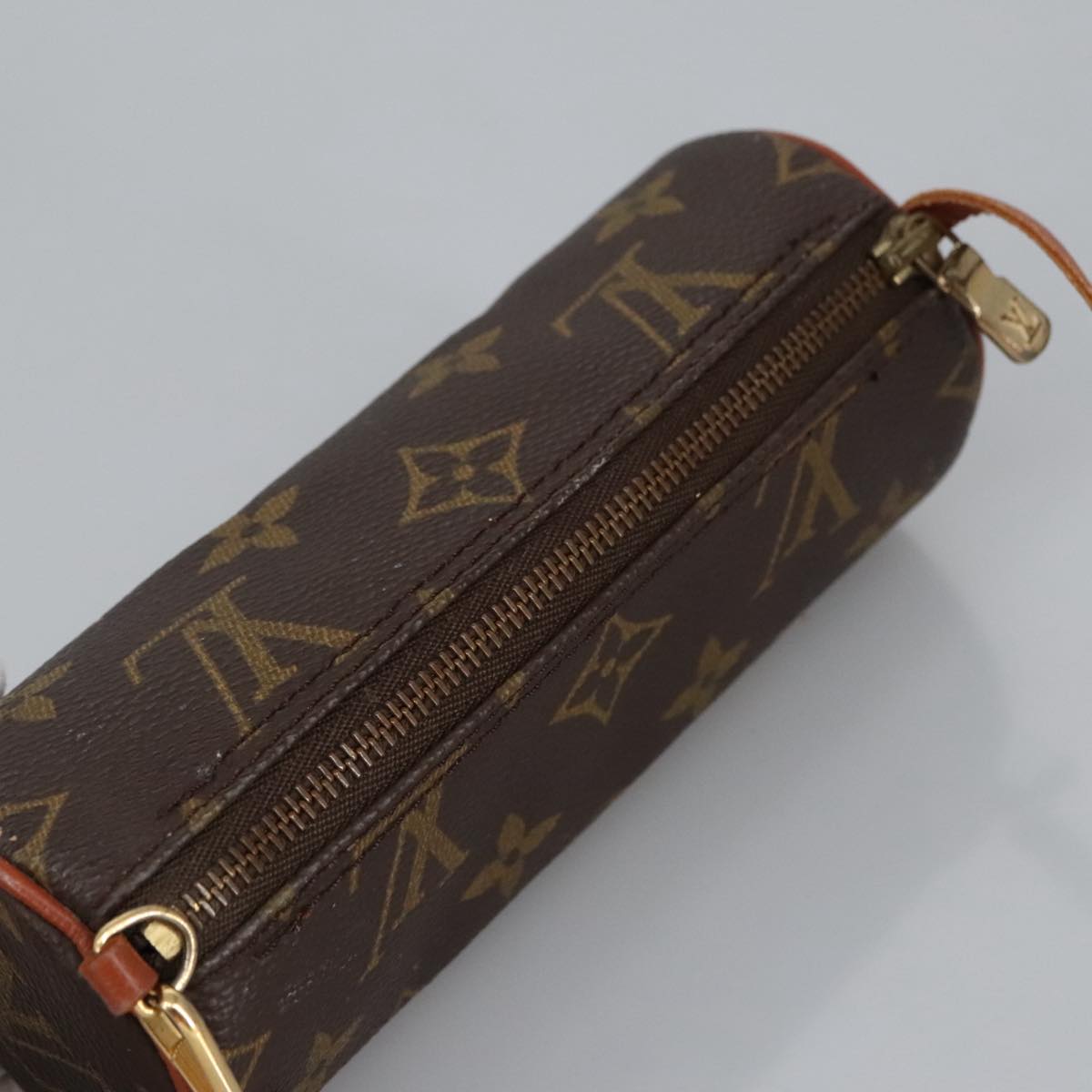 LOUIS VUITTON Monogram Papillon Pouch LV Auth 100081