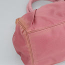 PRADA Hand Bag Nylon 2way Pink Gold Auth 100093-14