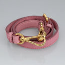 PRADA Hand Bag Nylon 2way Pink Gold Auth 100093-22