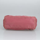 PRADA Hand Bag Nylon 2way Pink Gold Auth 100093-5