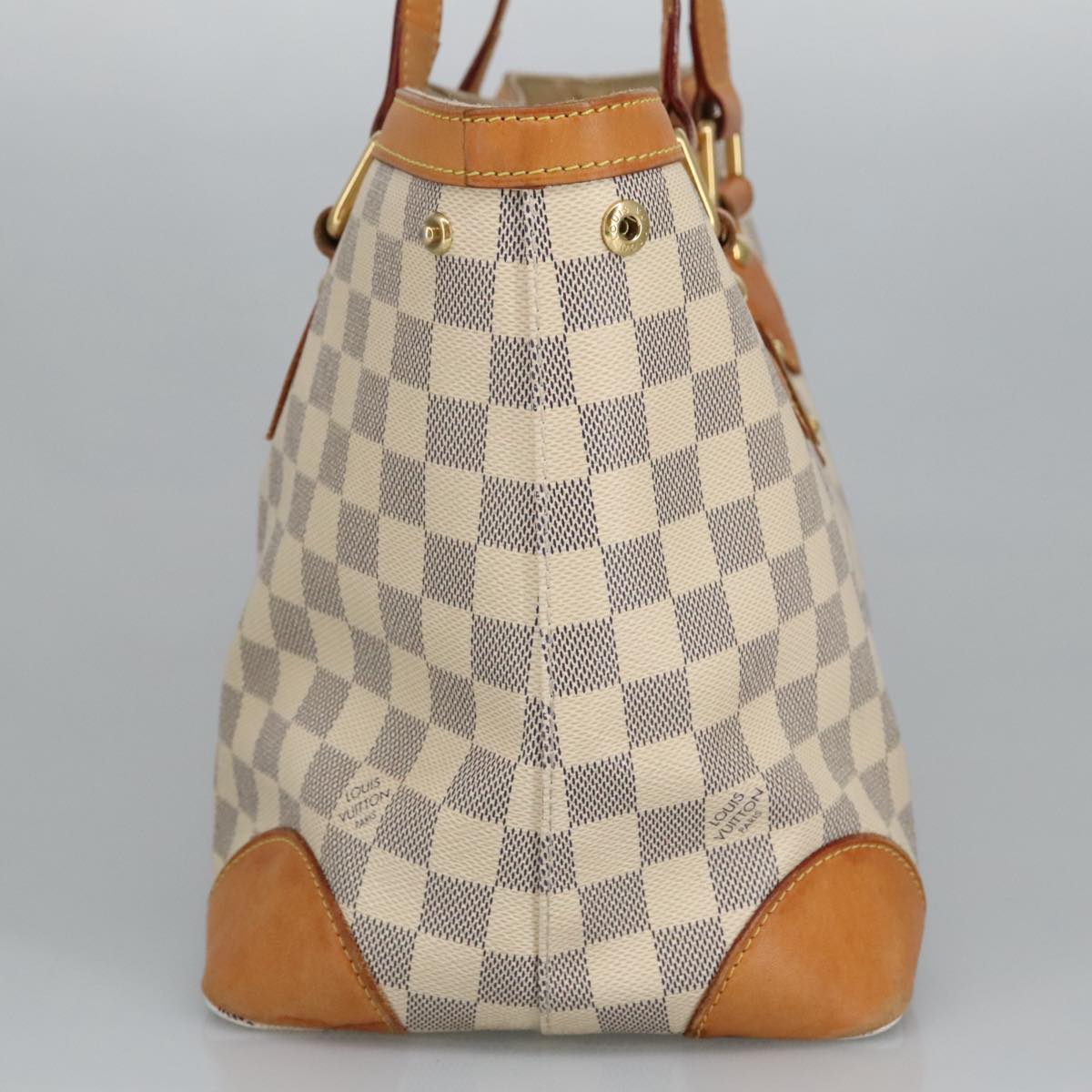 LOUIS VUITTON Damier Azur Hampstead PM Tote Bag N51207 LV Auth 100108