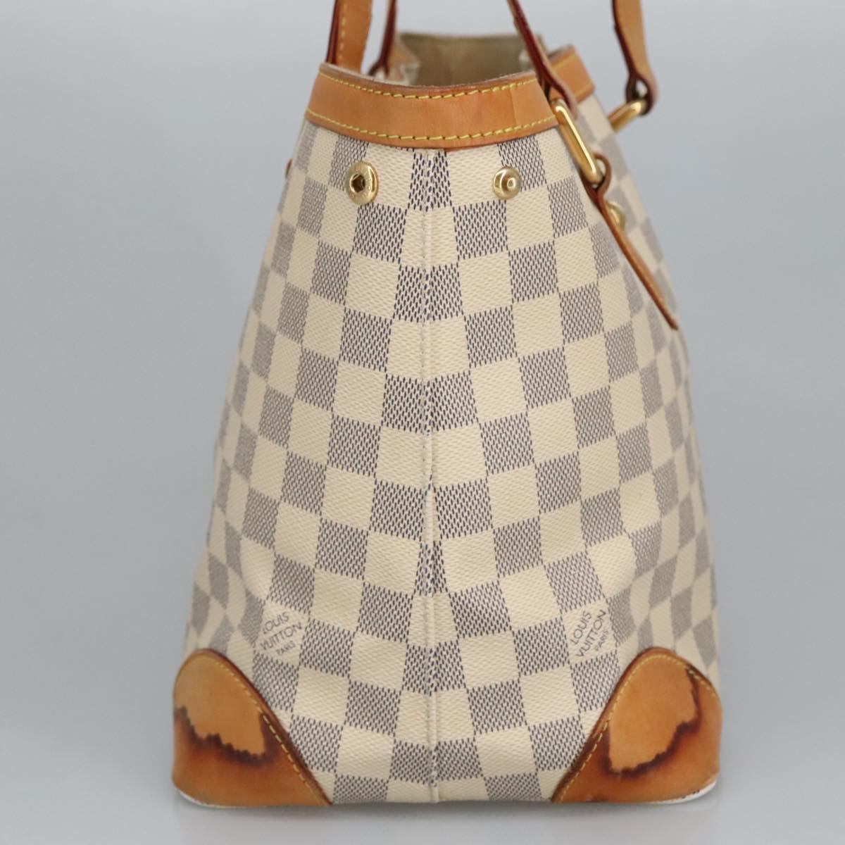 LOUIS VUITTON Damier Azur Hampstead PM Tote Bag N51207 LV Auth 100108