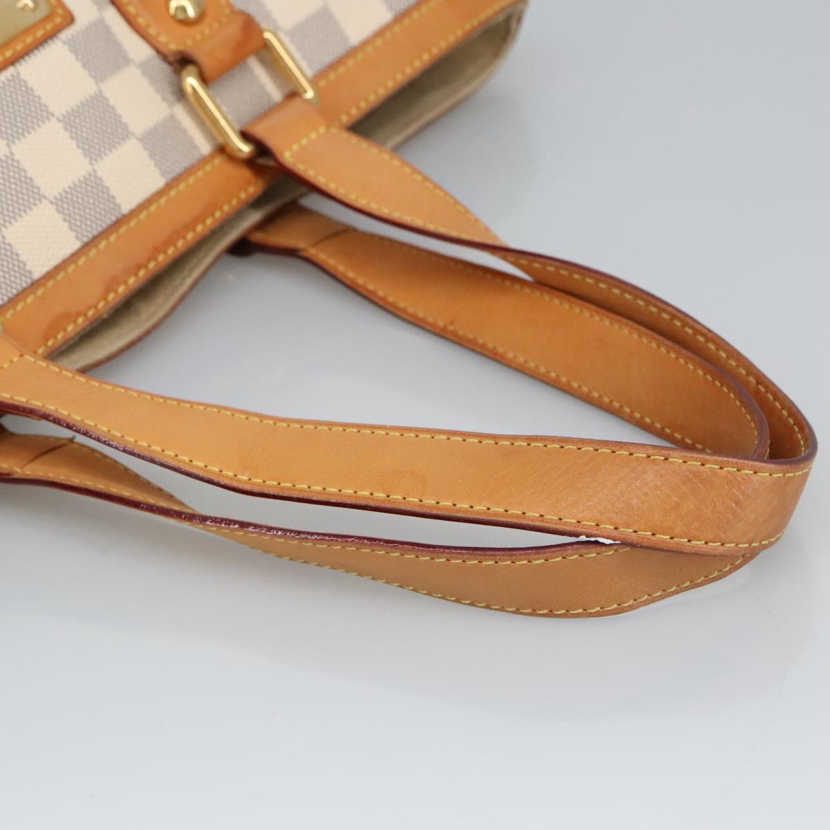 LOUIS VUITTON Damier Azur Hampstead PM Tote Bag N51207 LV Auth 100108