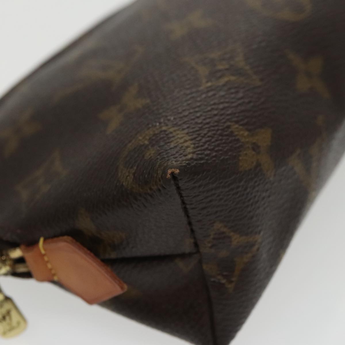 LOUIS VUITTON Monogram Pochette Cosmetic PM Cosmetic Pouch M47515 LV Auth 100109