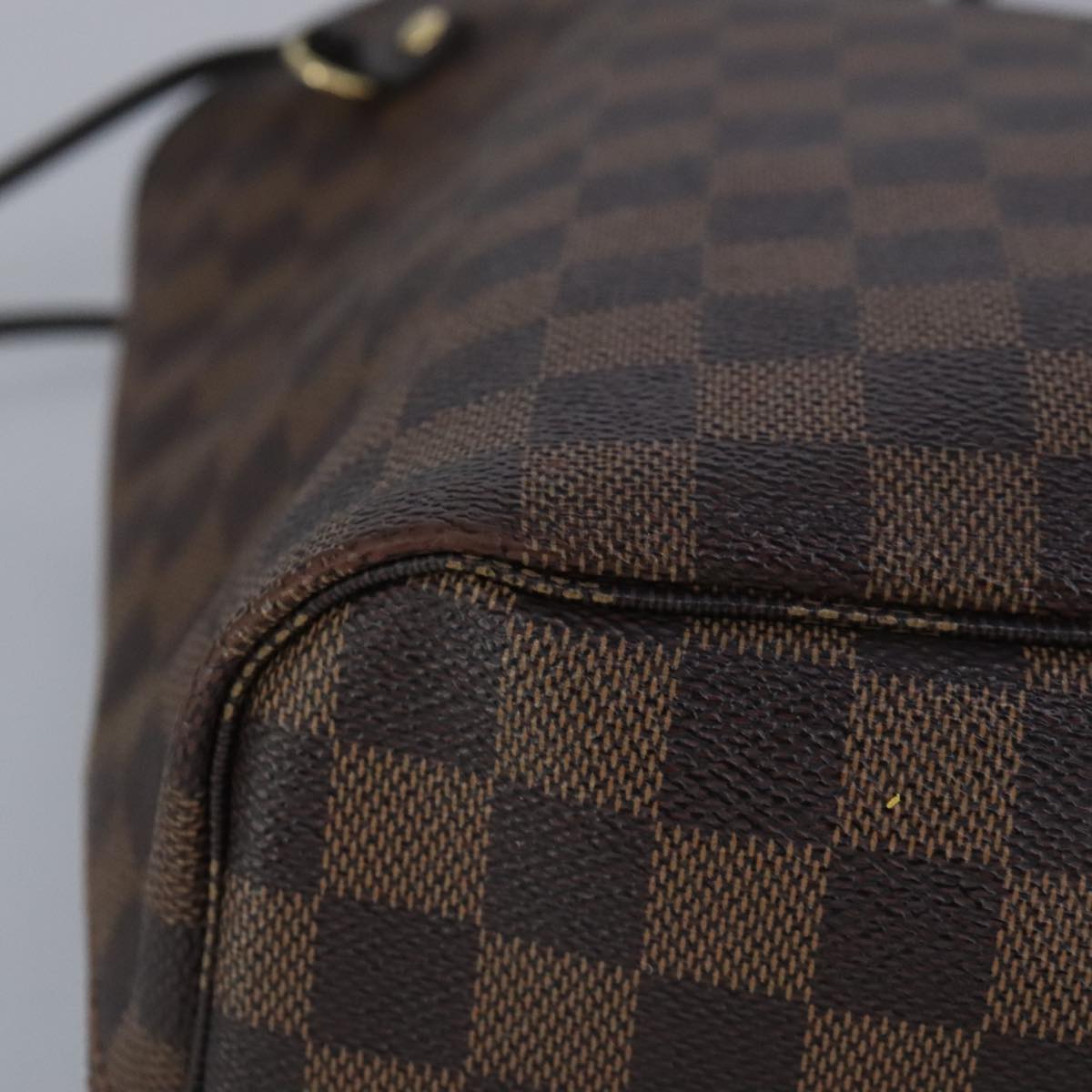 LOUIS VUITTON Damier Ebene Neverfull MM Tote Bag N51105 LV Auth 100112