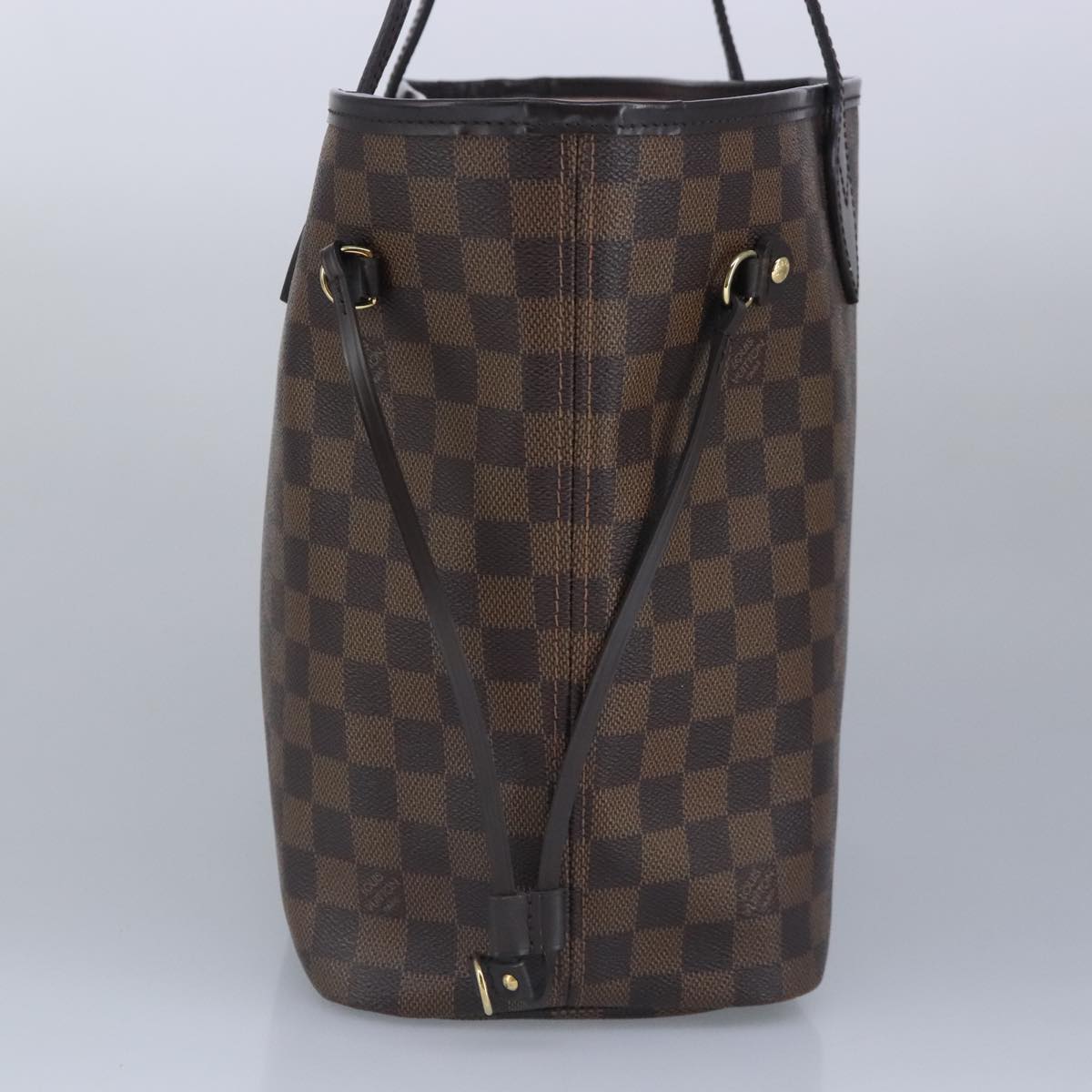 LOUIS VUITTON Damier Ebene Neverfull MM Tote Bag N51105 LV Auth 100112