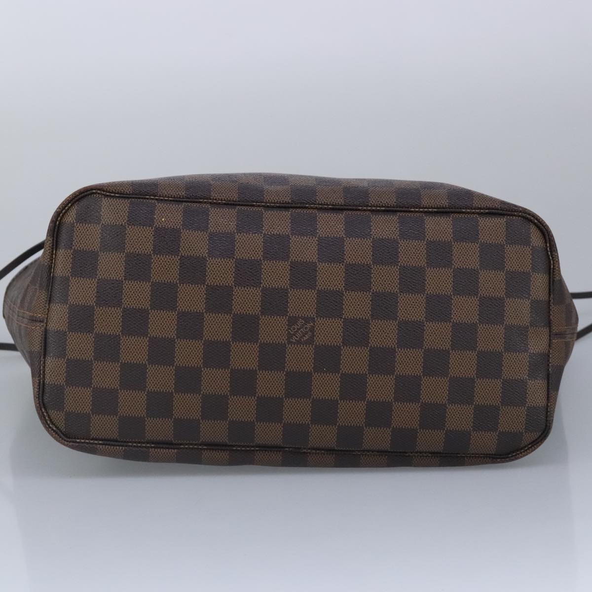 LOUIS VUITTON Damier Ebene Neverfull MM Tote Bag N51105 LV Auth 100112