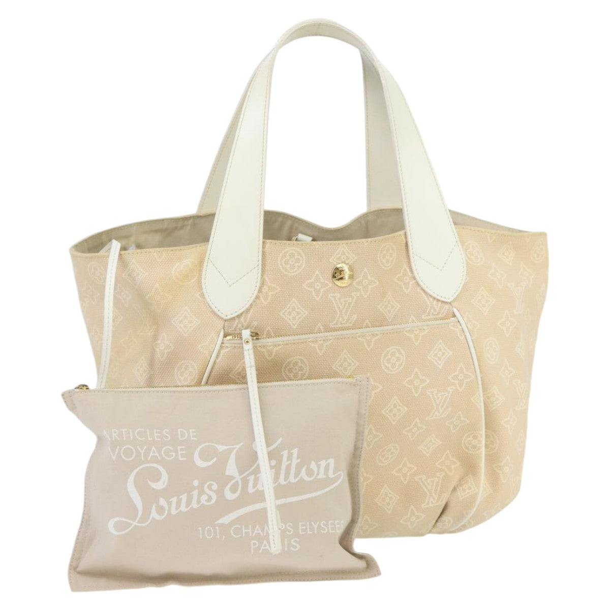 LOUIS VUITTON Monogram Beach Line Cabas Ipanema GM Tote Bag M95986 Auth 100114