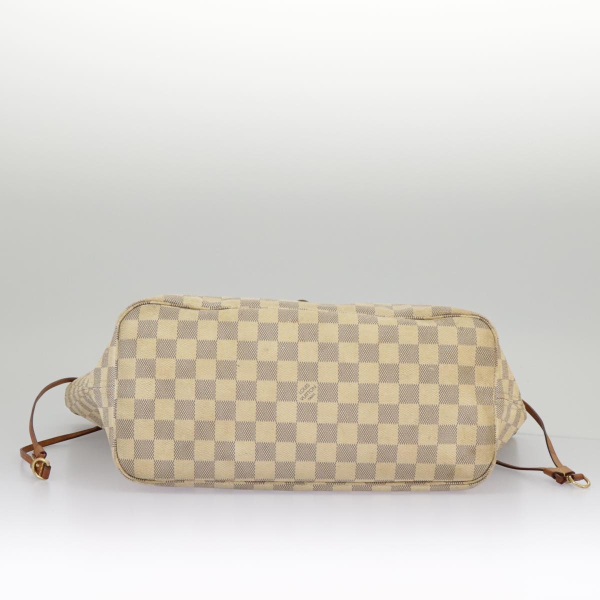 LOUIS VUITTON Damier Azur Neverfull MM Tote Bag N51107 LV Auth 100117