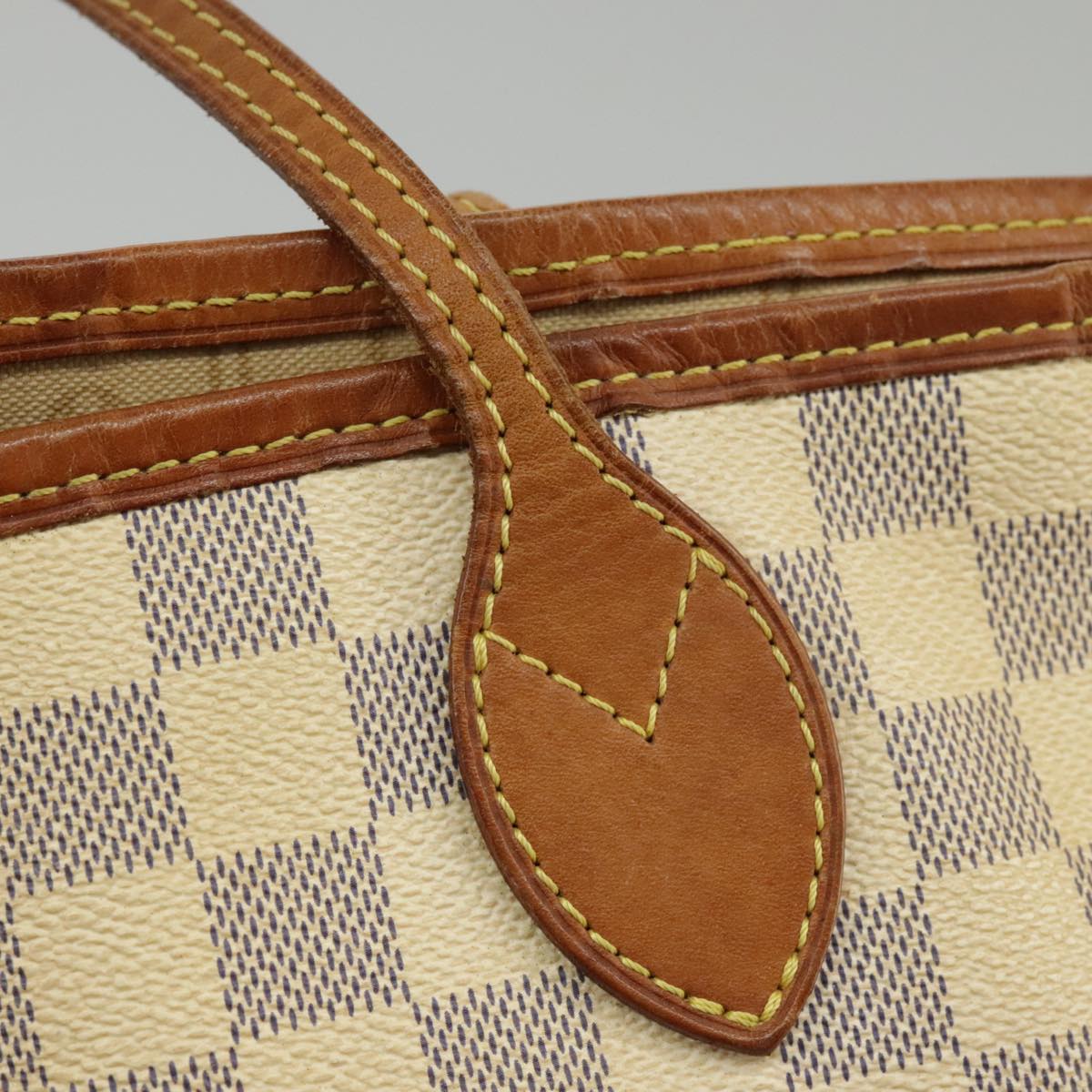 LOUIS VUITTON Damier Azur Neverfull MM Tote Bag N51107 LV Auth 100117