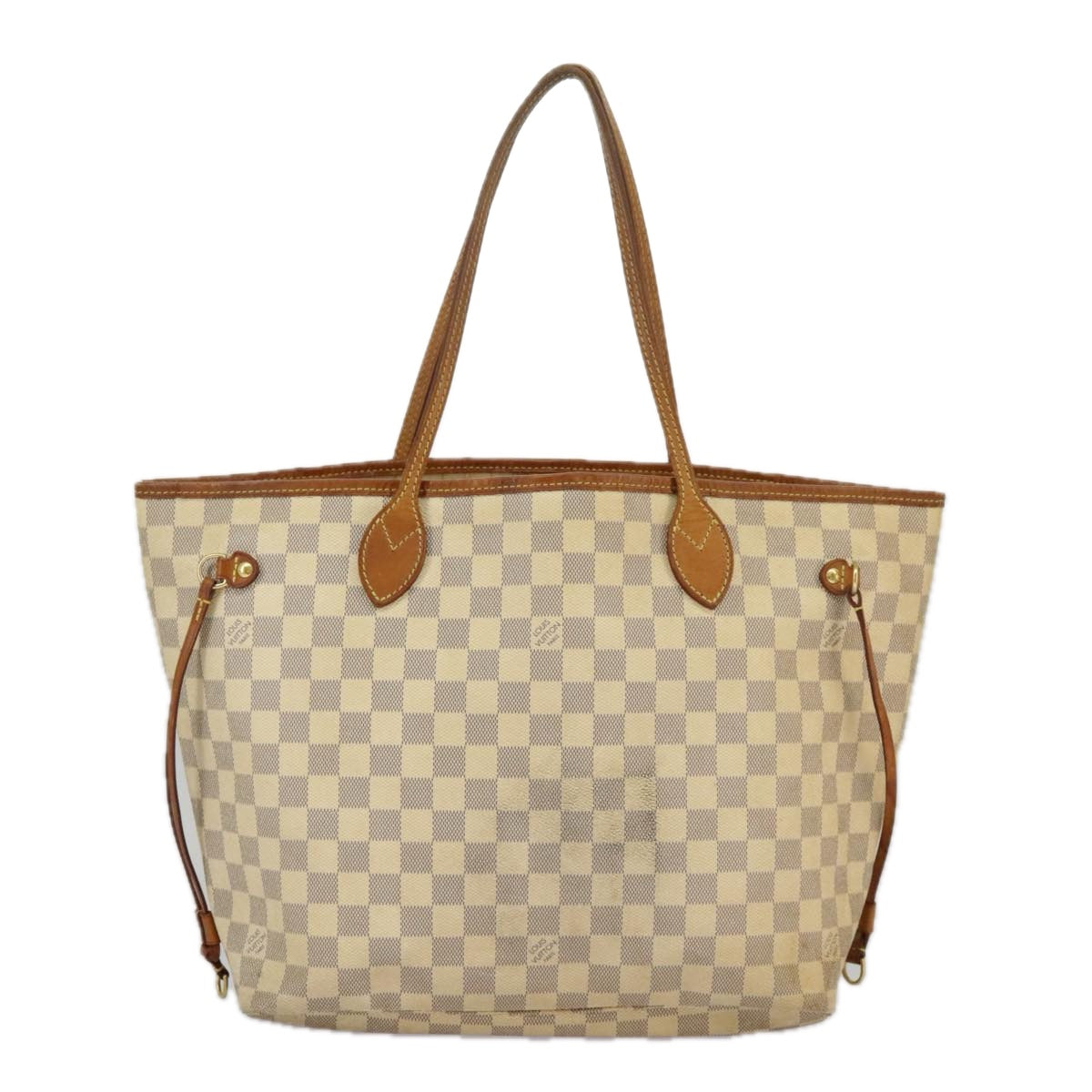 LOUIS VUITTON Damier Azur Neverfull MM Tote Bag N51107 LV Auth 100117