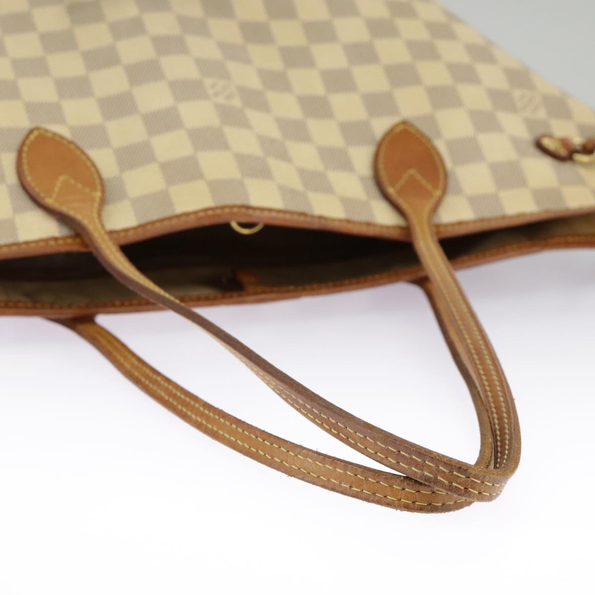 LOUIS VUITTON Damier Azur Neverfull MM Tote Bag N51107 LV Auth 100117