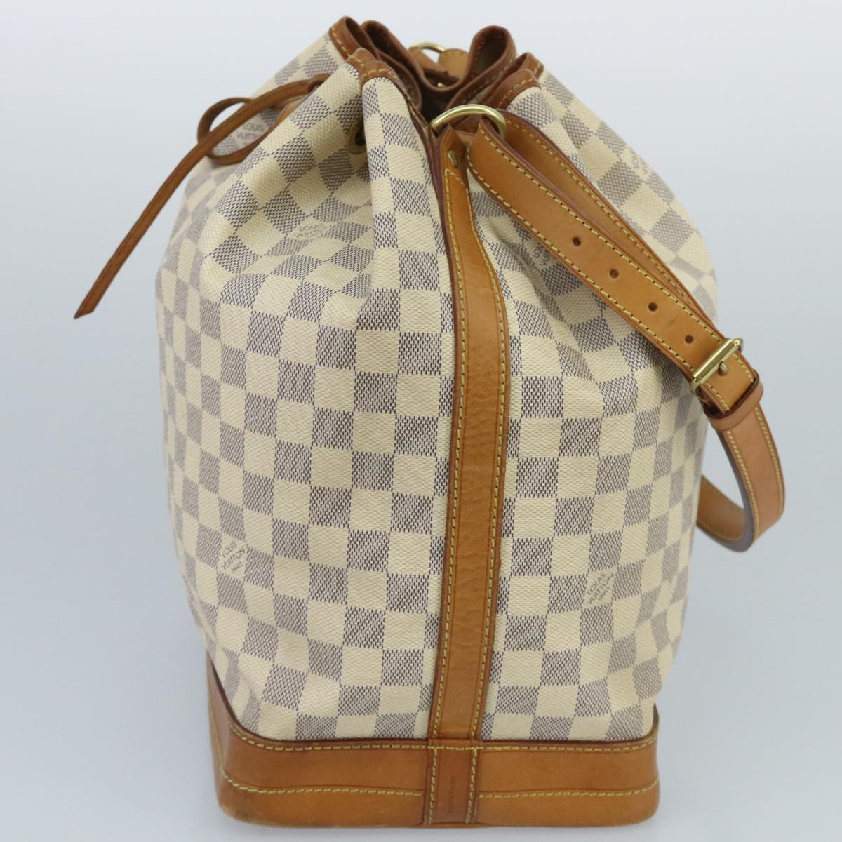 LOUIS VUITTON Damier Azur Noe Shoulder Bag N42222 LV Auth 100118