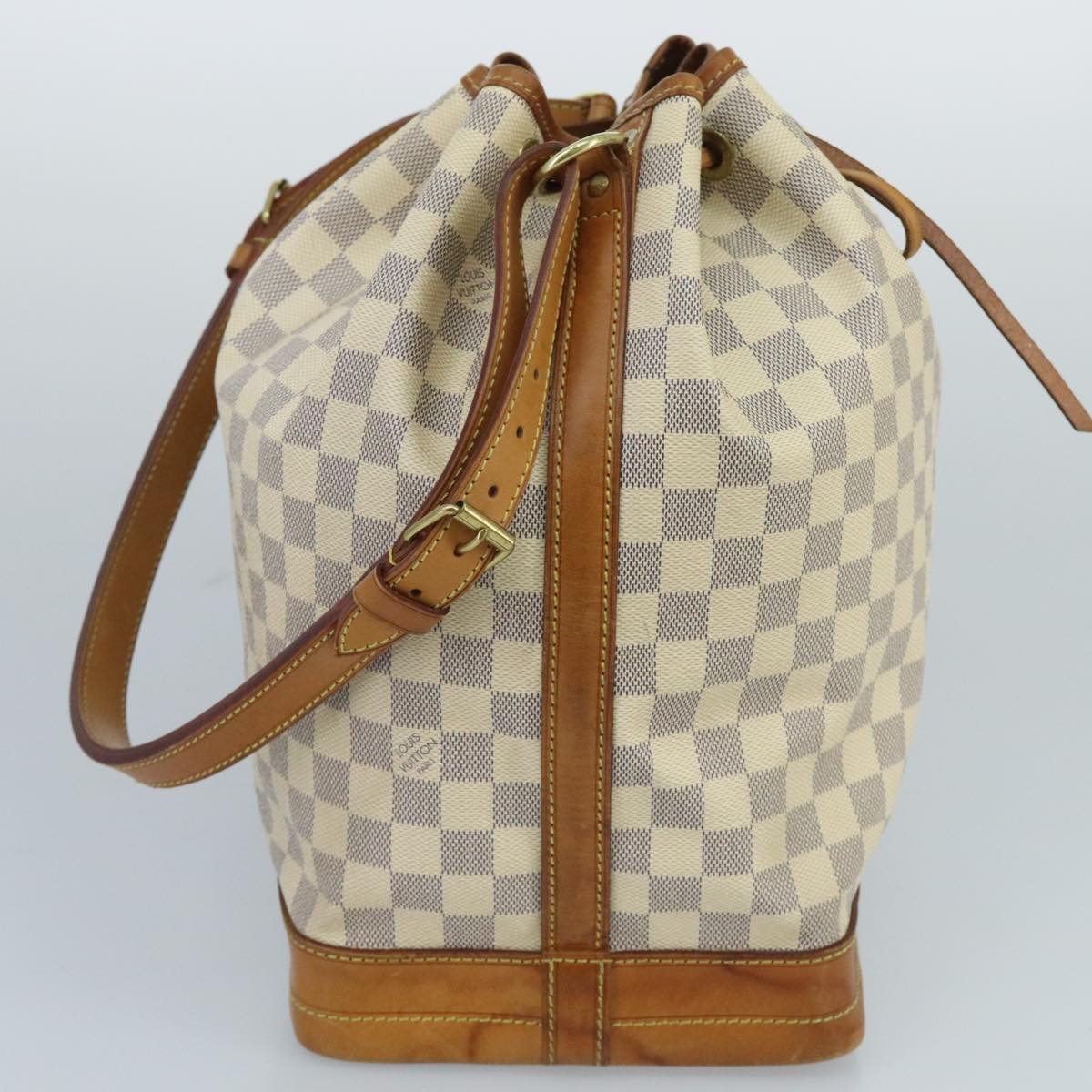 LOUIS VUITTON Damier Azur Noe Shoulder Bag N42222 LV Auth 100118