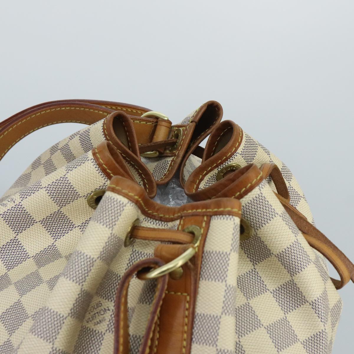 LOUIS VUITTON Damier Azur Noe Shoulder Bag N42222 LV Auth 100118