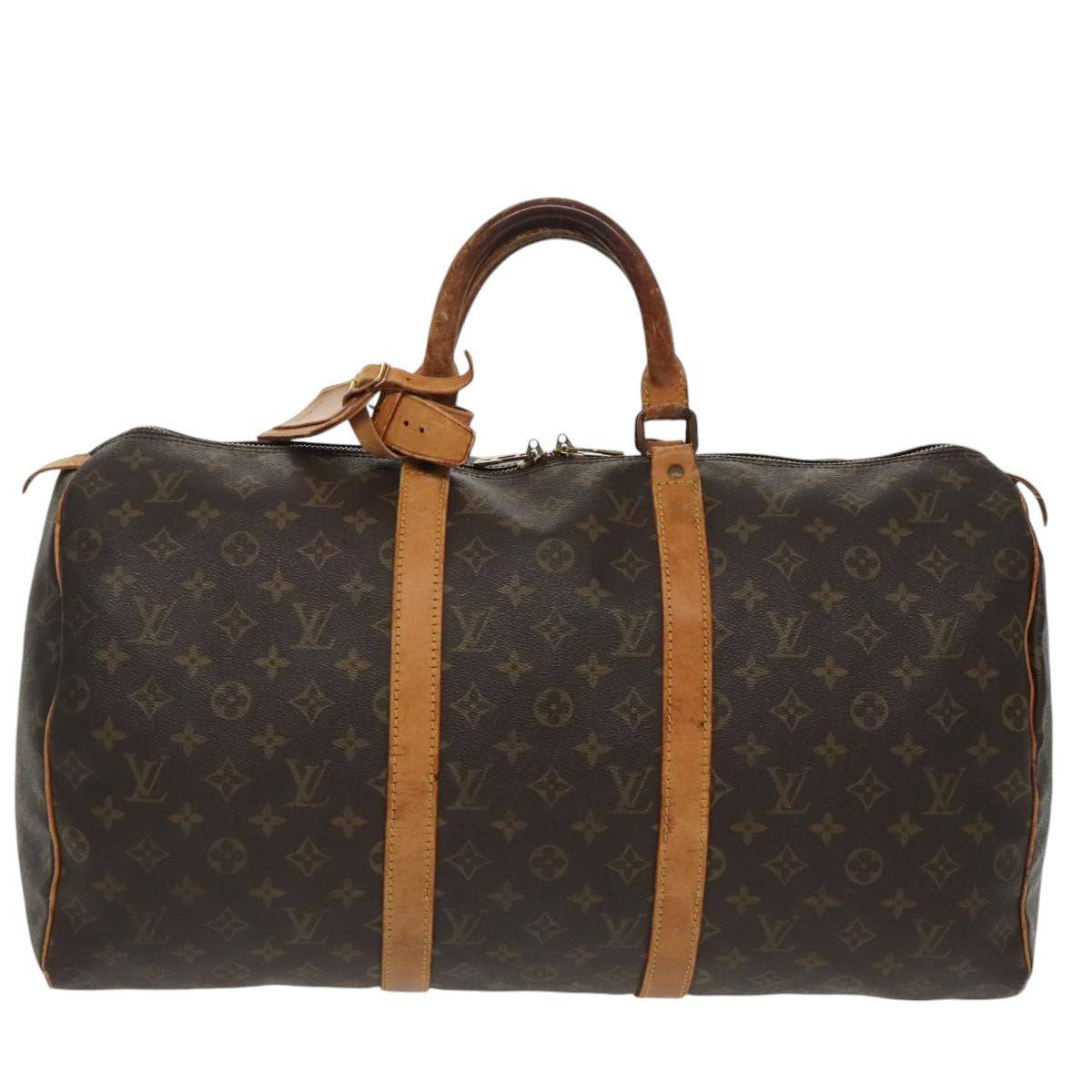 LOUIS VUITTON Monogram Keepall 50 Boston Bag M41426 LV Auth 100119