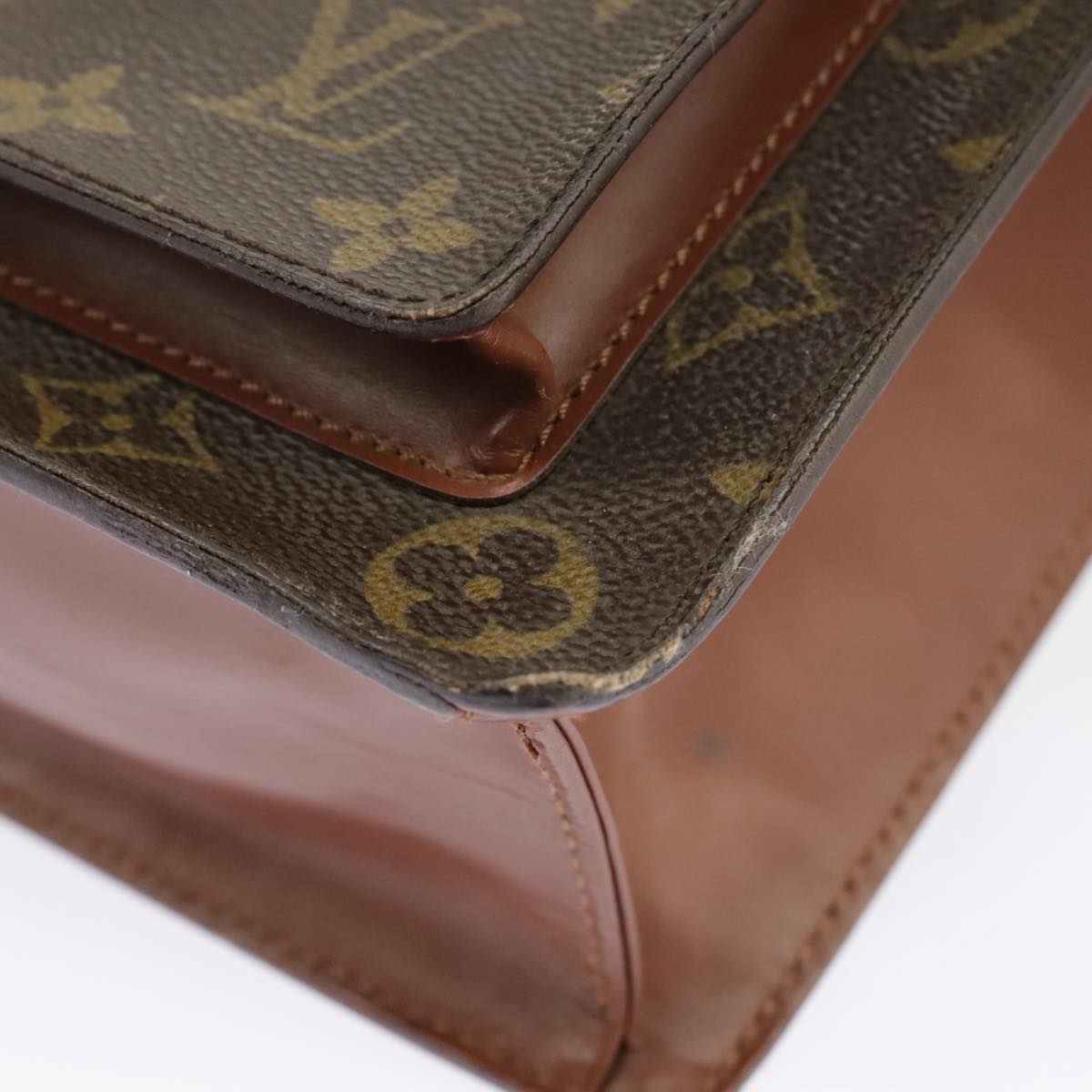 LOUIS VUITTON Monogram Monceau 28 Hand Bag 2way M51185 LV Auth 100123